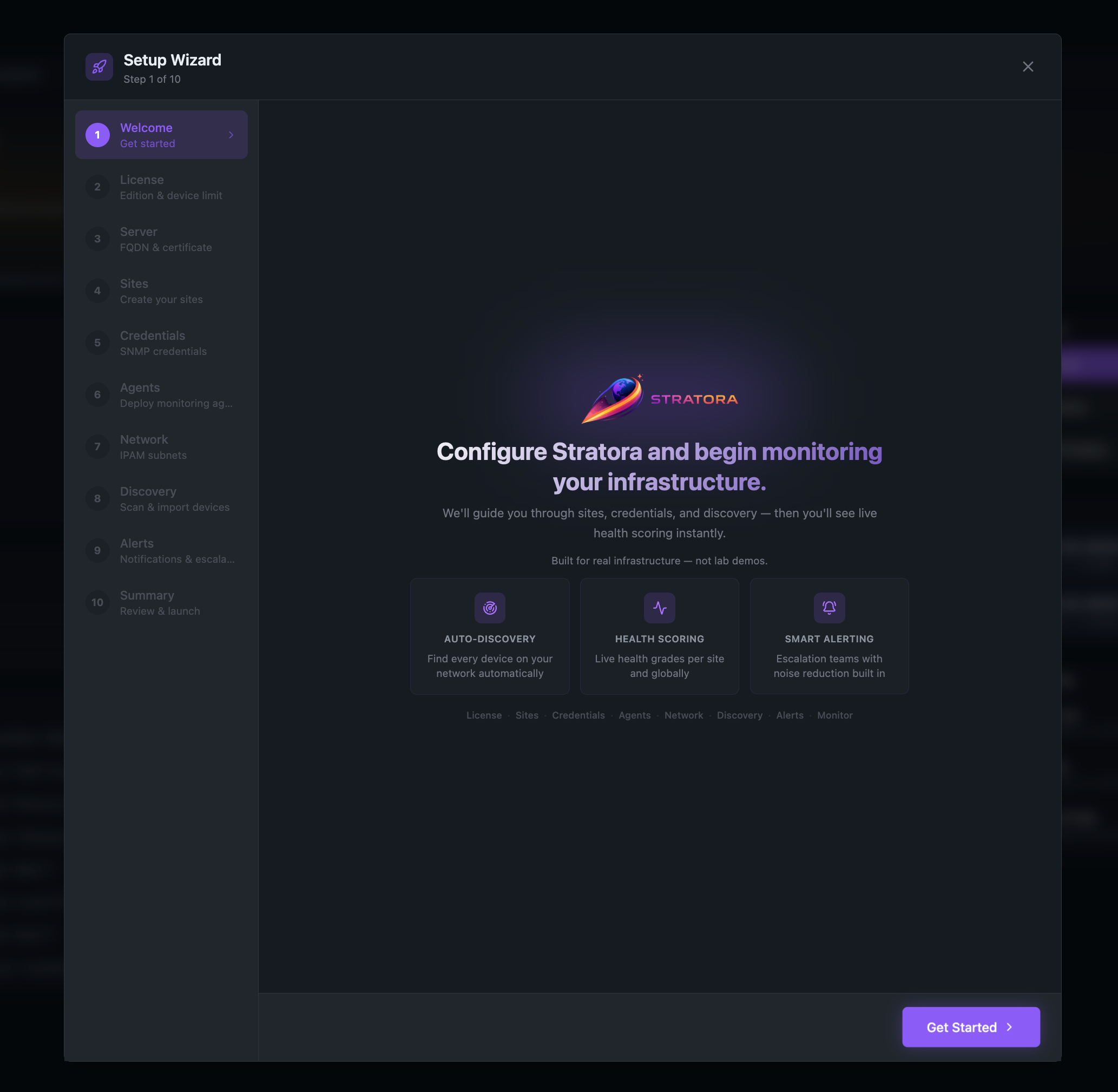 Setup Wizard — Step 1: Welcome